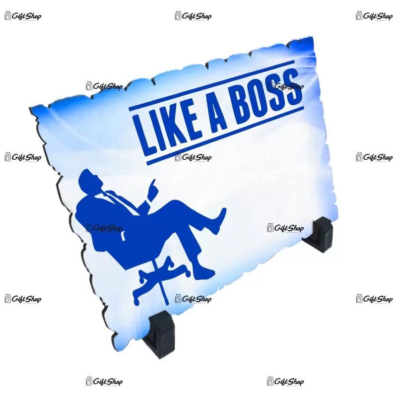 Like a boss, placheta cu mesaj, model a